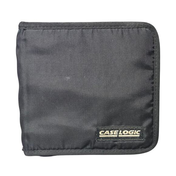 Case Logic Black CD Carrying Case Holds 24 DVD CD Music Movies - Picture 1 of 8